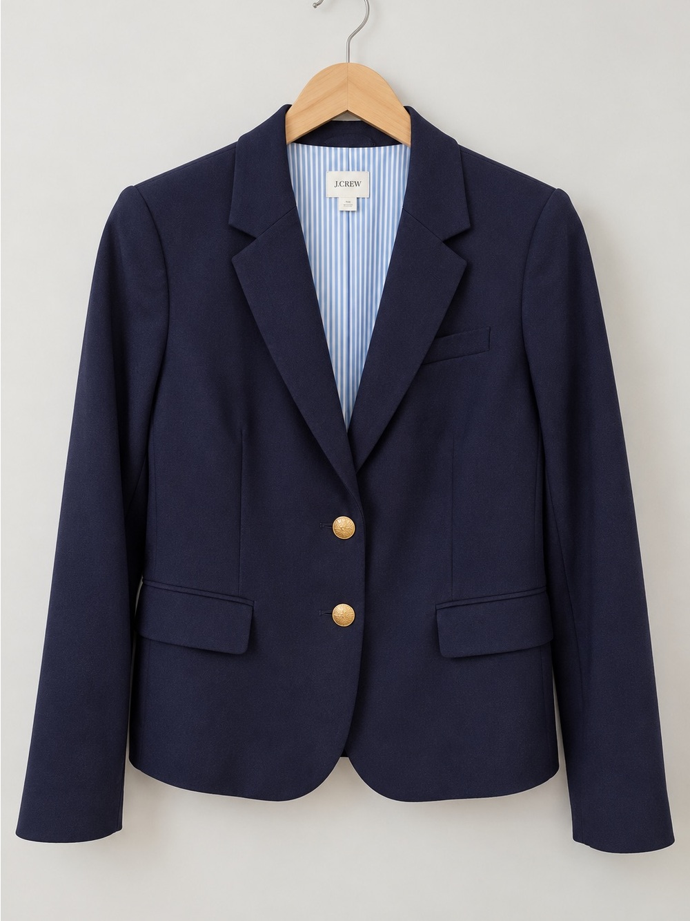 J.Crew Factory Original Schoolboy Blazer Navy Gold Buttons